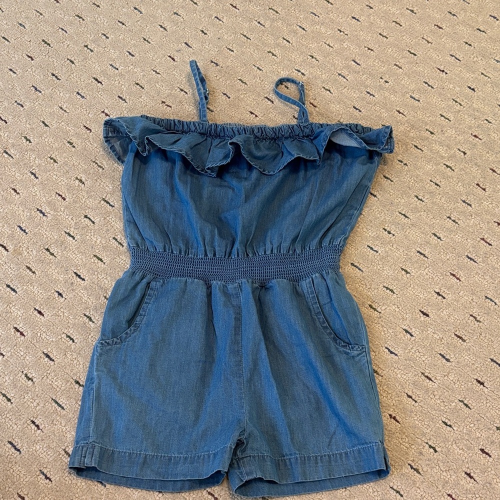 Denim Romper girls 5T